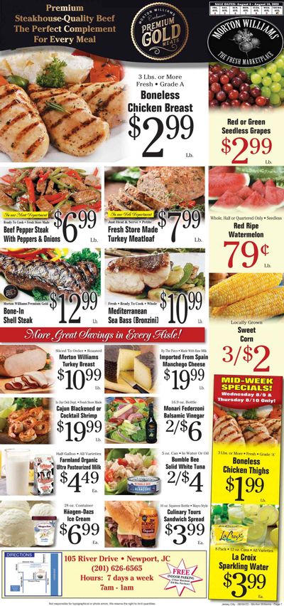 Morton Williams (NJ) Weekly Ad Flyer Specials August 4 to August 10, 2023