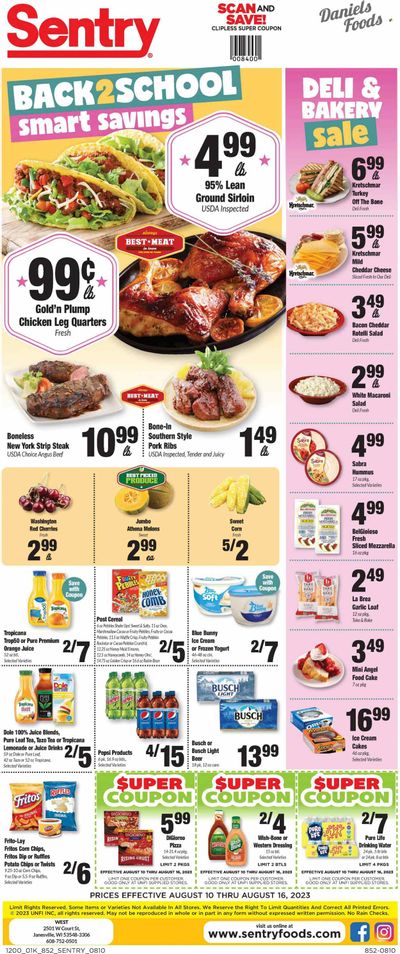 Sentry Foods (WI) Weekly Ad Flyer Specials August 10 to August 16, 2023