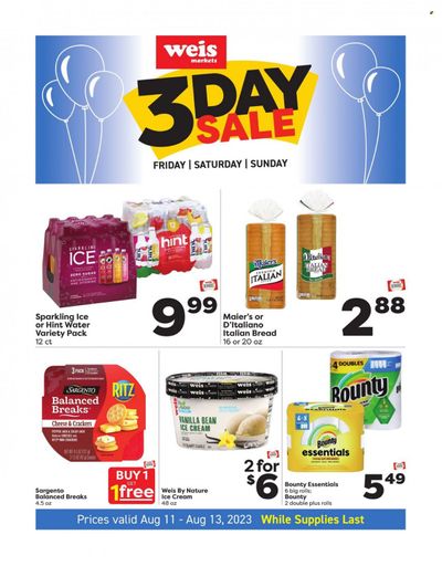 Weis (MD, NY, PA) Weekly Ad Flyer Specials August 11 to August 13, 2023