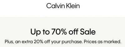 Calvin Klein Canada Summer Sale: Save up to 70% off + Extra 20% off Sitewide