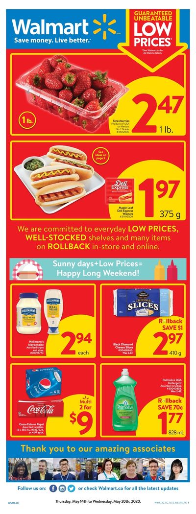 Walmart (Atlantic) Flyer May 14 to 20 Walmart (Atlantic) Flyer May 14 to 20