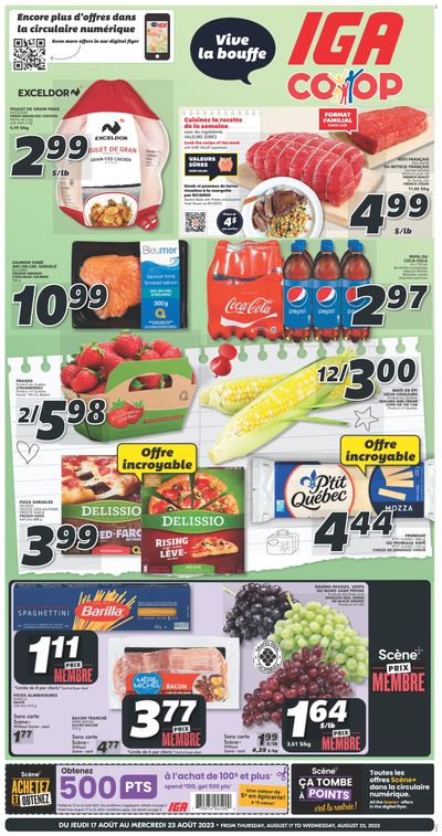 IGA (NB) Flyer August 17 to 23 IGA (NB) Flyer August 17 to 23