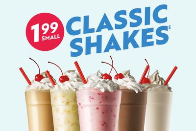Save with $1.99 Small Classic Shakes All Day at Sonic Drive-in for a Limited Time