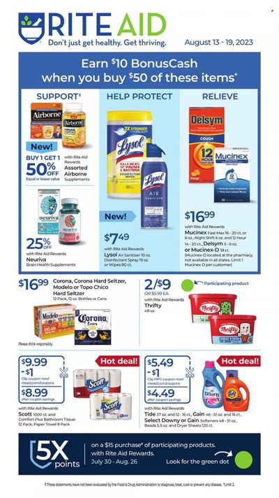 RITE AID Weekly Ad Flyer Specials August 13 to August 19, 2023