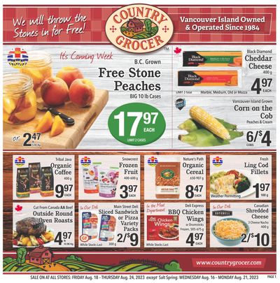 Country Grocer (Salt Spring) Flyer August 16 to 21