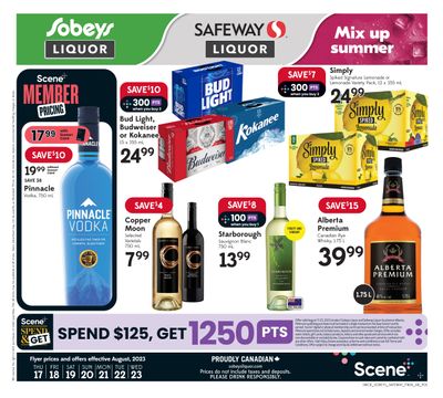 Sobeys/Safeway (AB) Liquor Flyer August 17 to 23
