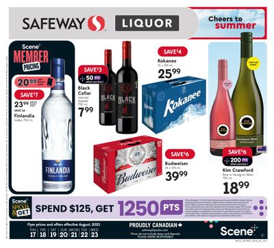 Safeway (BC) Liquor Flyer August 17 to 23
