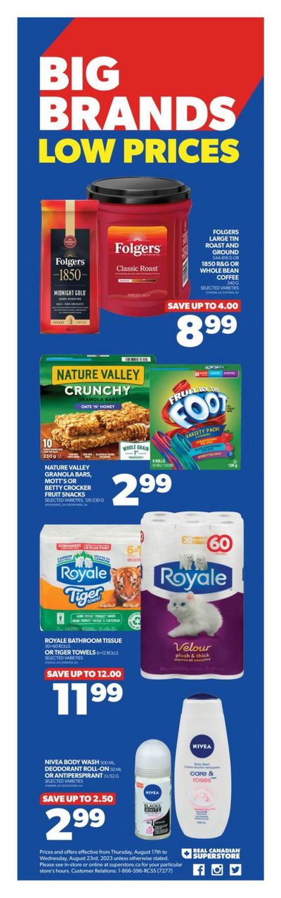 Real Canadian Superstore (ON) Flyer August 17 to 23