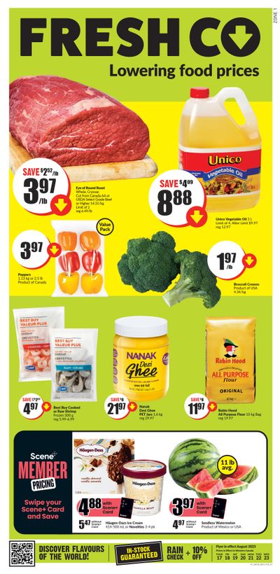 FreshCo (West) Flyer August 17 to 23