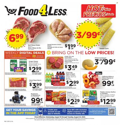 Food 4 Less (CA) Weekly Ad Flyer Specials August 16 to August 22, 2023