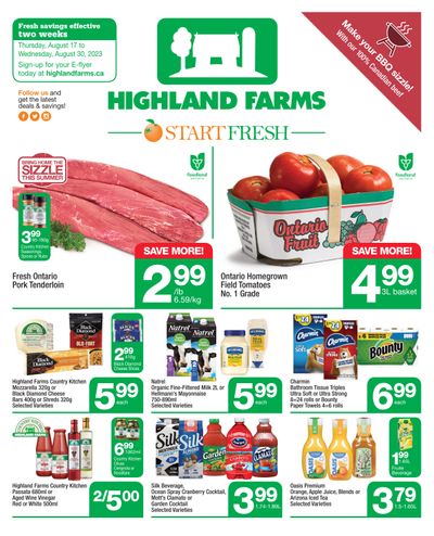 Highland Farms Flyer August 17 to 30