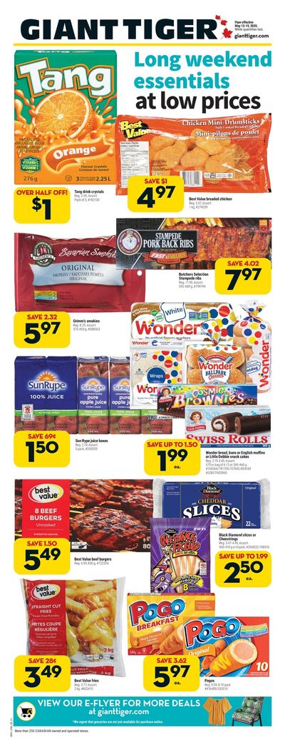 Giant Tiger (West) Flyer May 13 to 19