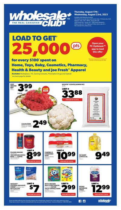 Real Canadian Wholesale Club Flyer August 17 to 23