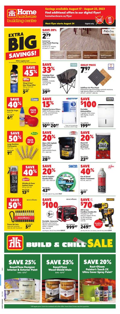 Home Hardware Building Centre (ON) Flyer August 17 to 23