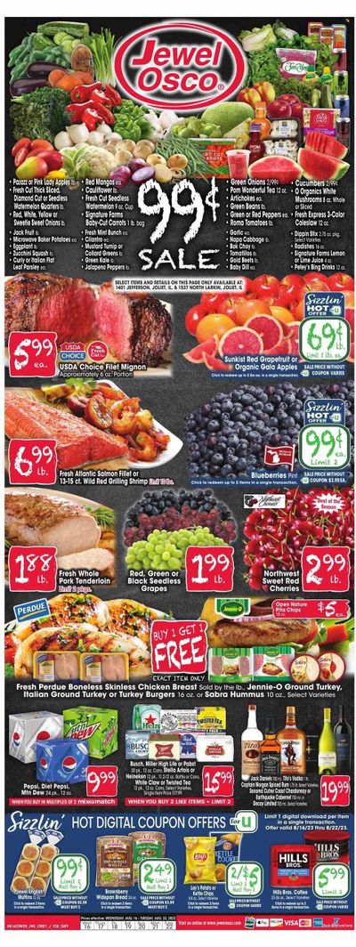 Jewel Osco (IL) Weekly Ad Flyer Specials August 16 to August 22, 2023