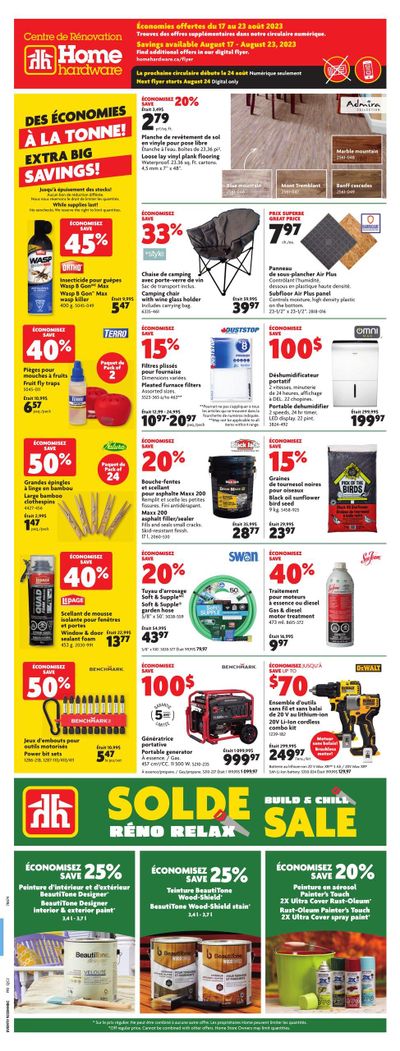 Home Hardware Building Centre (QC) Flyer August 17 to 23