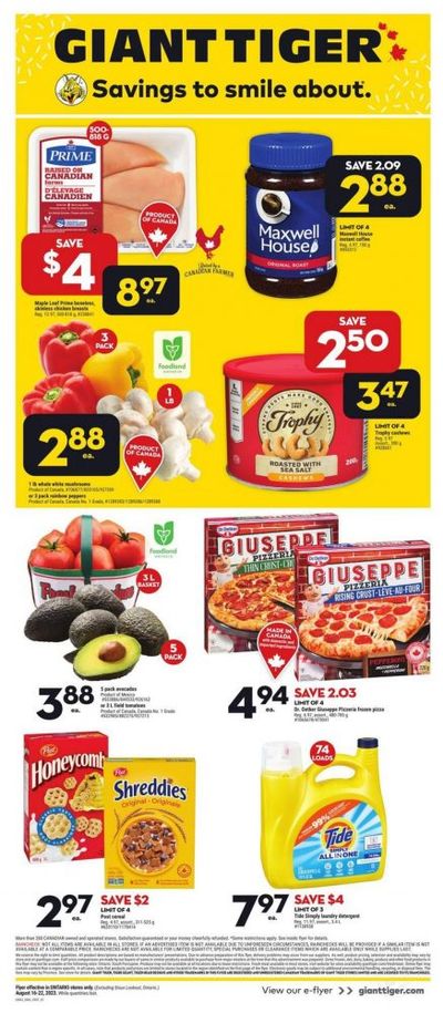 Giant Tiger Canada Flyer Deal August 16th – 22nd
