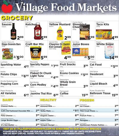 Village Food Market Flyer August 16 to 22