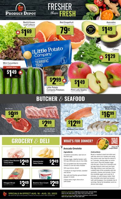 Produce Depot Flyer August 16 to 22