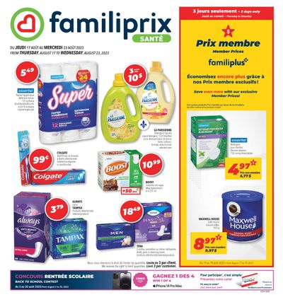 Familiprix Sante Flyer August 17 to 23