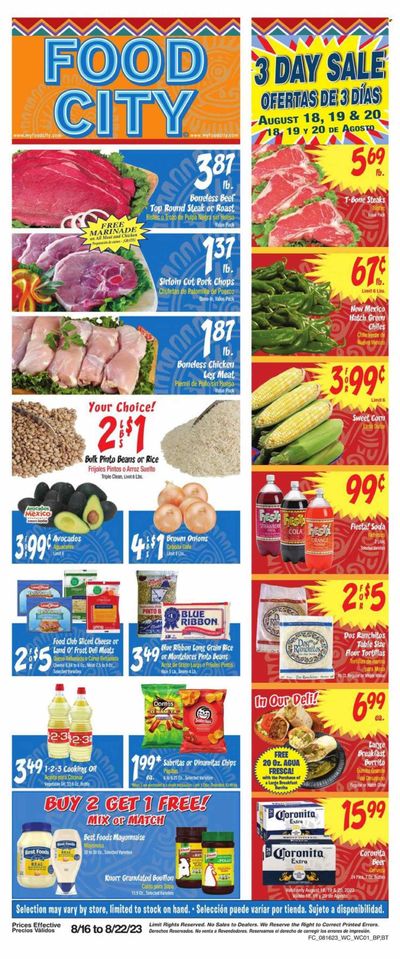 Food City (AZ) Weekly Ad Flyer Specials August 16 to August 22, 2023