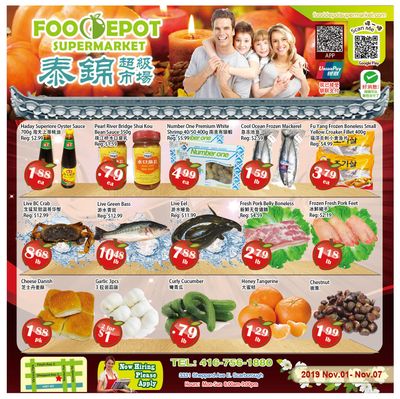 Food Depot Supermarket Flyer November 1 to 7