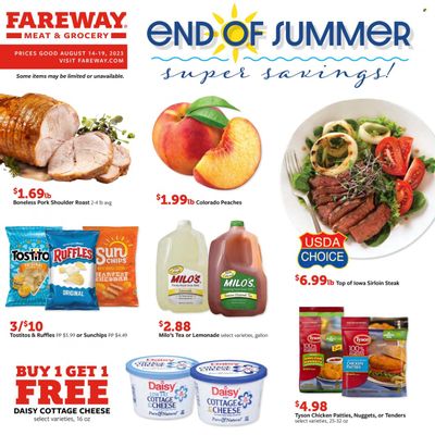 Fareway (IA) Weekly Ad Flyer Specials August 14 to August 19, 2023