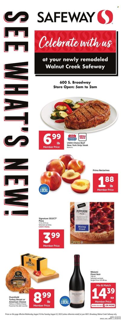 Safeway (CA) Weekly Ad Flyer Specials August 16 to August 22, 2023