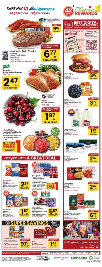 Safeway (CO, WY) Weekly Ad Flyer Specials August 16 to August 22, 2023