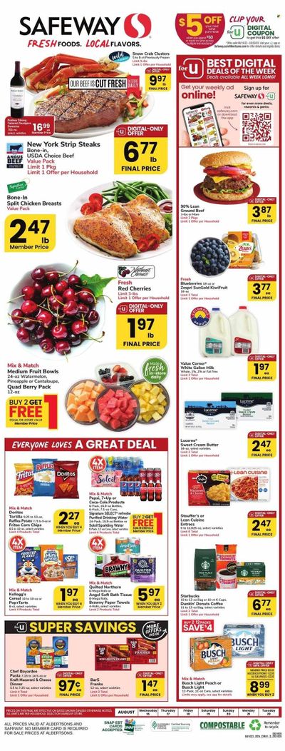 Safeway (CO) Weekly Ad Flyer Specials August 16 to August 22, 2023