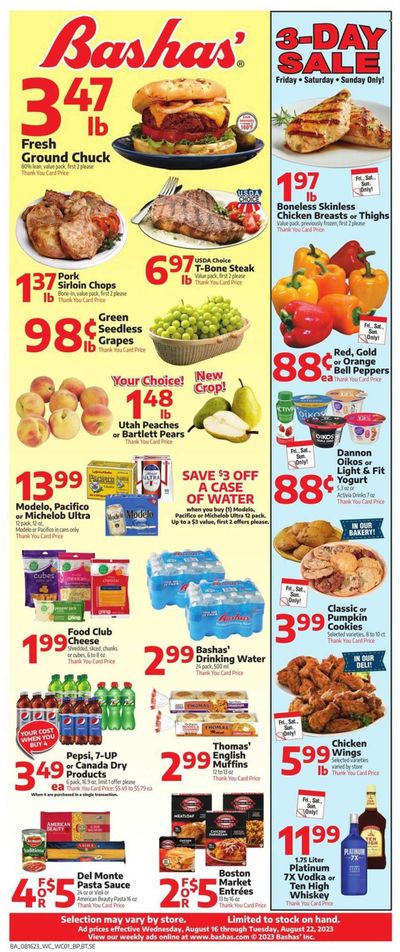 Bashas' (AZ) Weekly Ad Flyer Specials August 16 to August 22, 2023