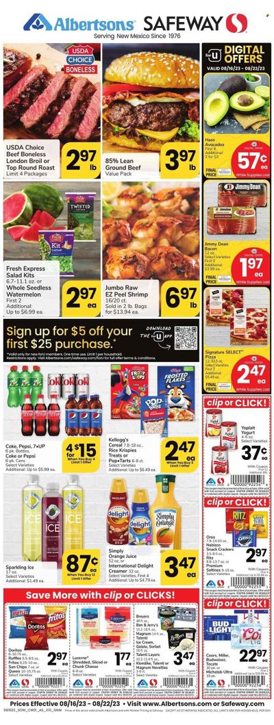 Safeway (NM) Weekly Ad Flyer Specials August 16 to August 22, 2023