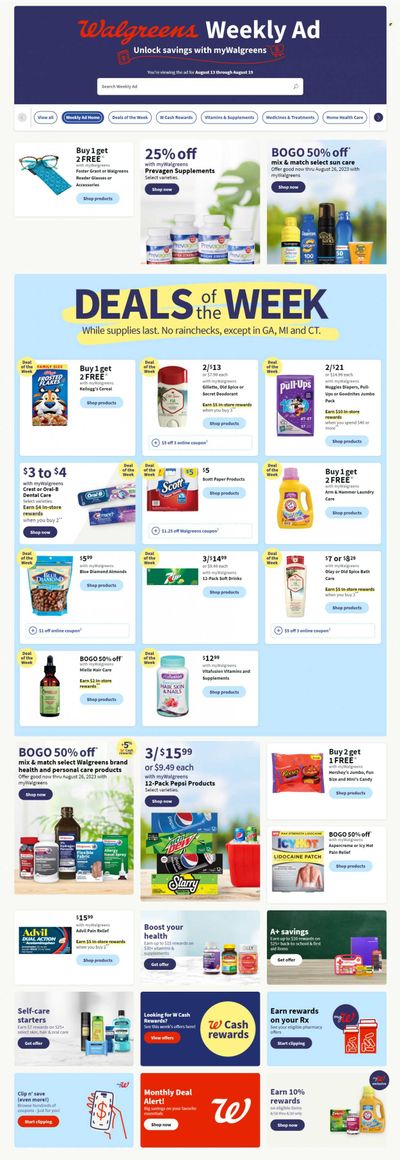 Walgreens Weekly Ad Flyer Specials August 13 to August 19, 2023