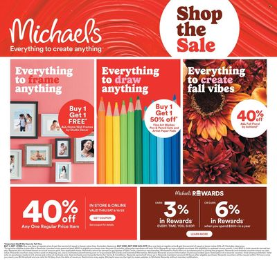 Michaels Weekly Ad Flyer Specials August 13 to August 19, 2023