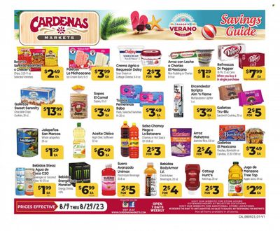Cardenas (CA, NV) Weekly Ad Flyer Specials August 9 to August 29, 2023