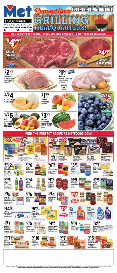 Met Foodmarkets Weekly Ad Flyer Specials August 13 to August 19, 2023