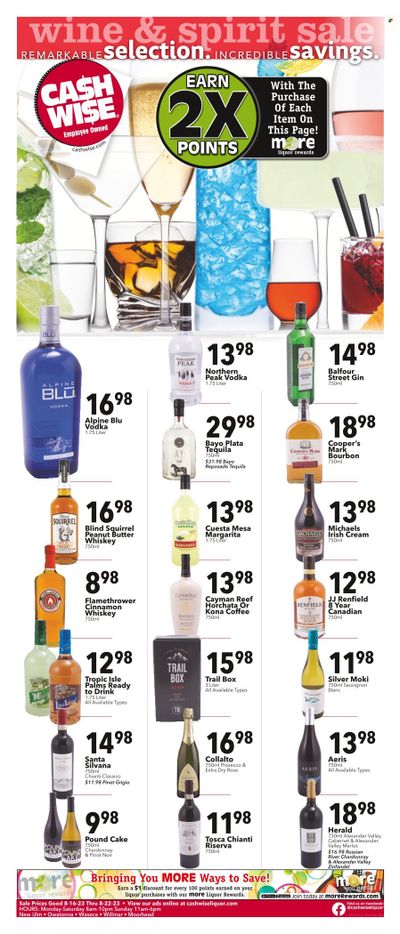 Cash Wise Liquor Only (MN) Weekly Ad Flyer Specials August 13 to August 19, 2023