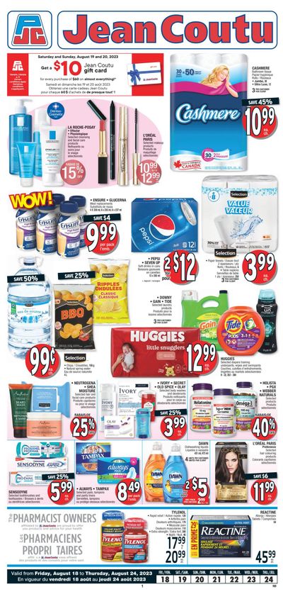 Jean Coutu (NB) Flyer August 18 to 24
