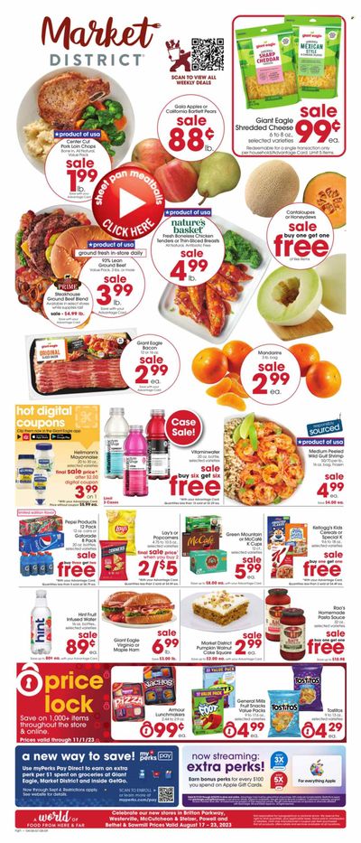 Giant Eagle (OH) Weekly Ad Flyer Specials August 17 to August 23, 2023