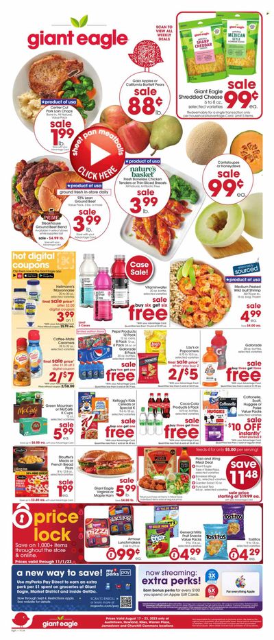Giant Eagle (OH) Weekly Ad Flyer Specials August 17 to August 23, 2023
