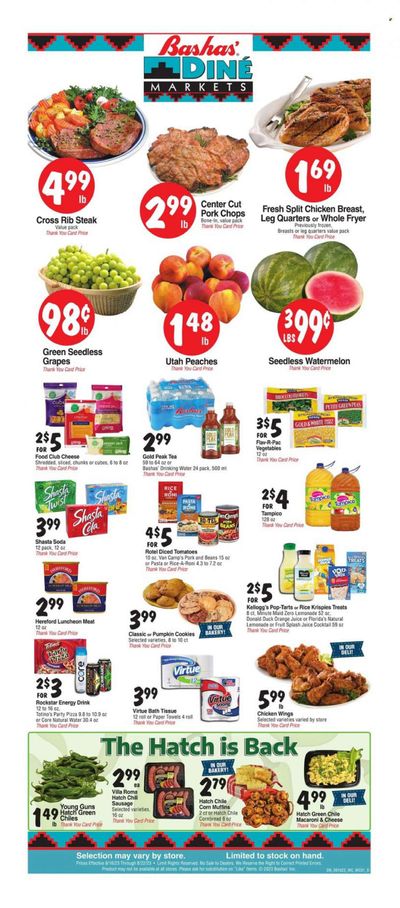Bashas' Diné Markets (AZ, NM) Weekly Ad Flyer Specials August 16 to August 22, 2023