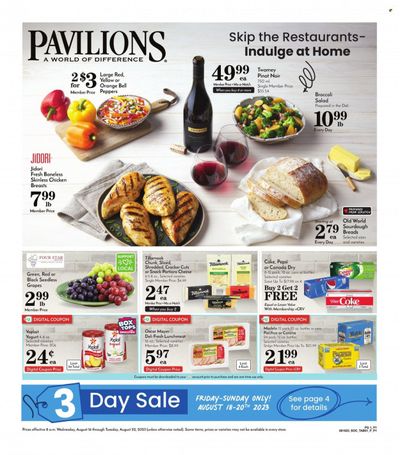Pavilions (CA) Weekly Ad Flyer Specials August 16 to August 22, 2023