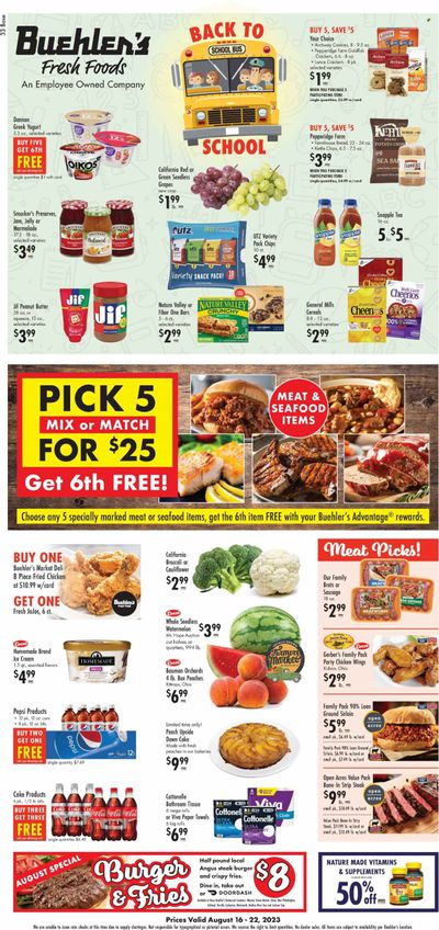 Buehler's (OH) Weekly Ad Flyer Specials August 16 to August 22, 2023