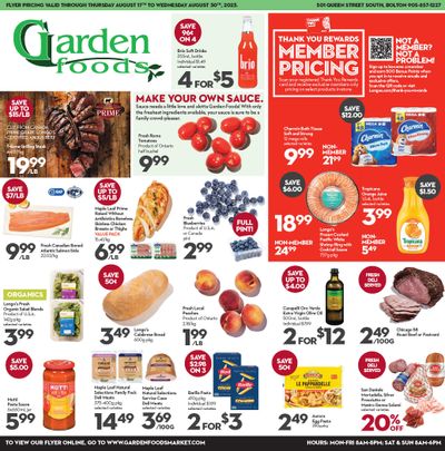 Garden Foods Flyer August 17 to 30