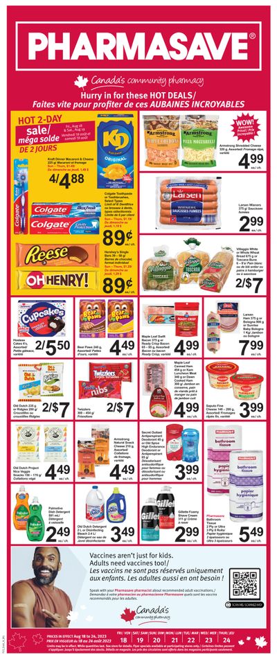 Pharmasave (NB) Flyer August 18 to 24