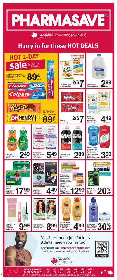 Pharmasave (West) Flyer August 18 to 24