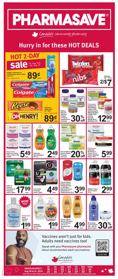 Pharmasave (ON) Flyer August 18 to 31