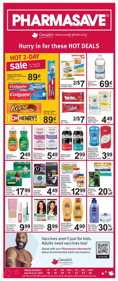 Pharmasave (ON) Flyer August 18 to 24