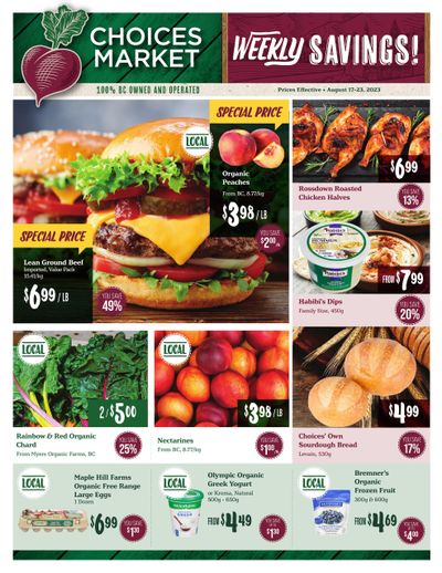 Choices Market Flyer August 17 to 23