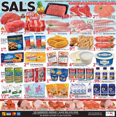 Sal's Grocery Flyer August 18 to 24